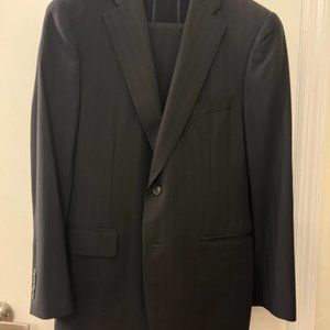 Paul Stuart Navy Pinstripe Suit: Jacket: 40 Semi Tall/Long | Pants 32/32